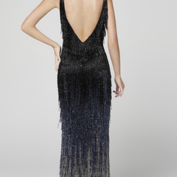 Primavera couture black prom dress - Picture 4 of 6